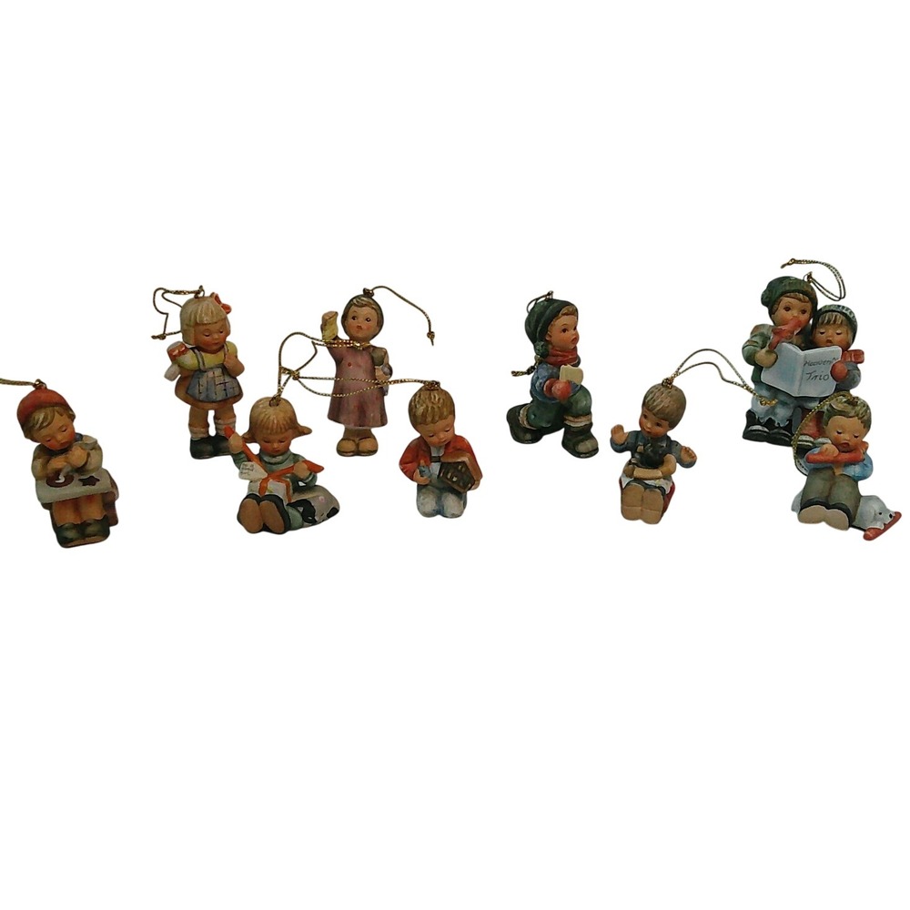 Goebel Berta Hummel Christmas Ornament Set 9pc Multi Color 1997 Figurines